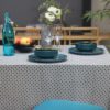 Nappe coton enduit 250 x 150 cm Sisal Océan – Image 2