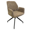 Chaise pivotante marron Storm