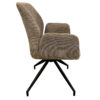 Chaise pivotante marron Storm – Image 2