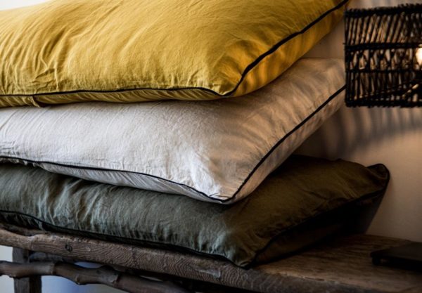 Coussin Lin 40X60 Prélude Gold - Vent du Sud – Image 2