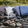 Plaid Couvre-lit coton gris Granit Vivace - Vent du Sud – Image 3