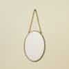 Miroir ovale festonné à suspendre – Image 2
