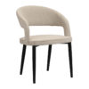 Chaise beige Tusk (ignifuge) Lot de 2