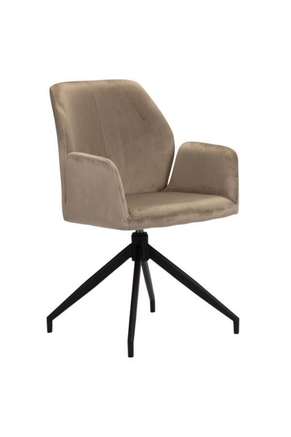Chaise pivotante sable Storm