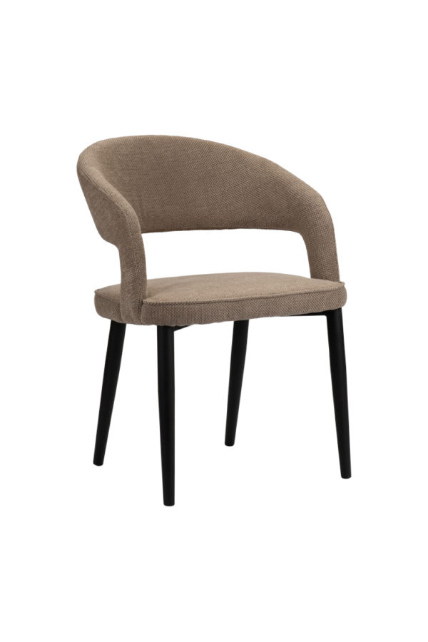 Chaise Marron Tusk (ignifuge) Lot de 2