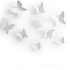 Décoration Murale Papillons blancs Mariposa UMBRA - lot de 9