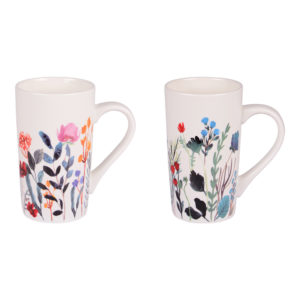 Coffret 2 mugs flora 50 cl - Meilleures ventes