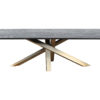 Table à manger Alore brun et doré 240 cm – Image 5