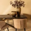 Table à manger Alore brun et doré 240 cm – Image 4