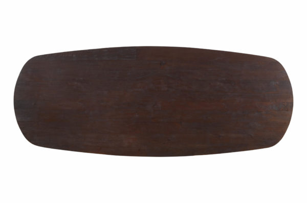 Table à manger Alore ovale brun doré 280 cm – Image 3