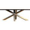Table à manger Alore ovale brun doré 280 cm – Image 8