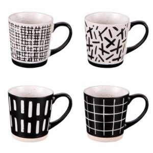 Coffret 4 mugs 34 cl Contempo 278140 - Meilleures ventes