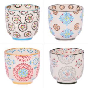 Coffret de 4 gobelets a the Boheme 15 cl 238063 - Meilleures ventes Coffret de 4 gobelets à thé Bohème 15 cl