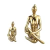 Statuette Femme assise Gold – Image 2