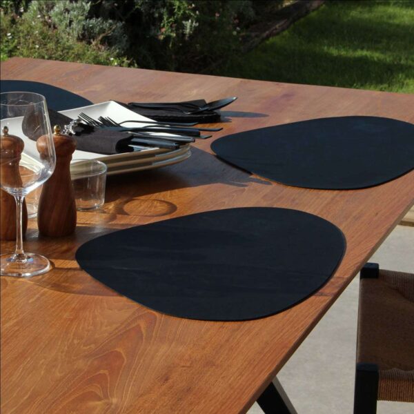 Set de table Coquille noir
