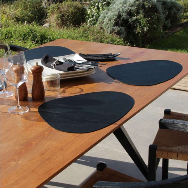 Set de table Coquille noir