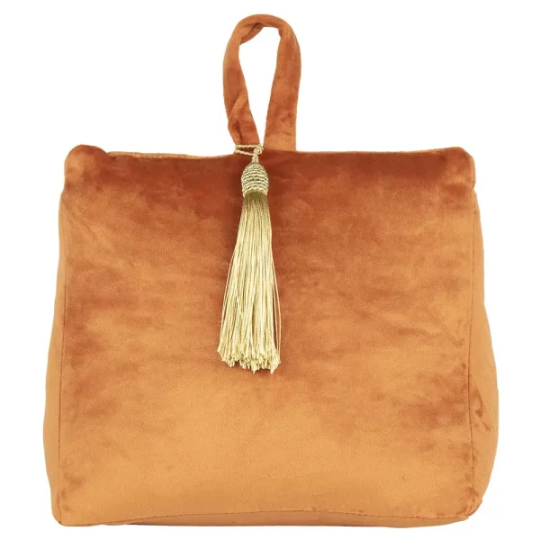 Cale-porte Velours Orange