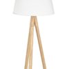 Lampe de table trépied Wallas blanc
