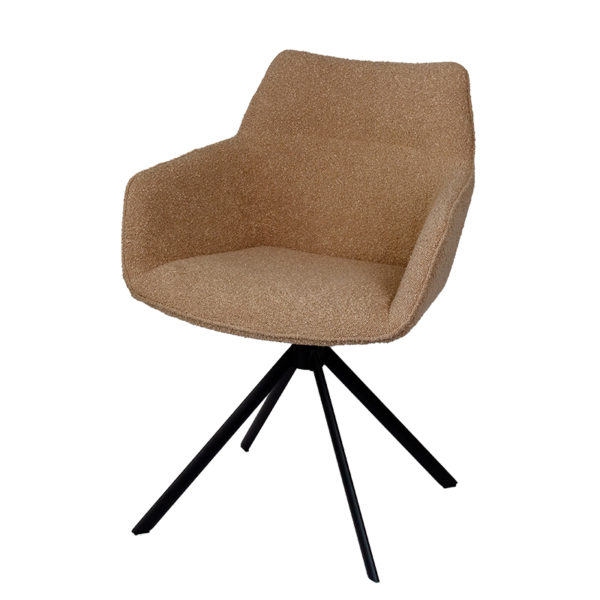 chaise pivotante bloucle sable jonhson - Chaise pivotante boucle sable Johnson