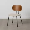 Chaise Tejido Crème et brun X4 – Image 2