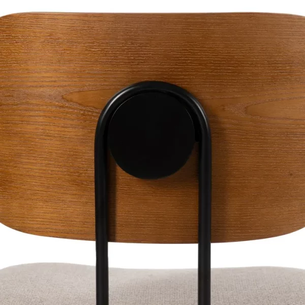 Chaise Tejido Crème et brun X4 – Image 11