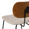 Chaise Tejido Crème et brun X4 – Image 12