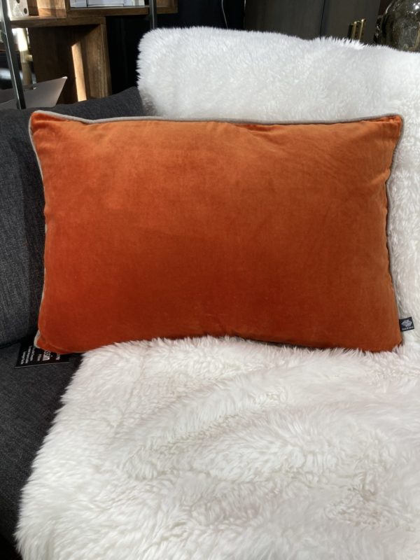 coussin jaipur orange 2 - Coussin Jaipur Orange Burnt 40x60 cm