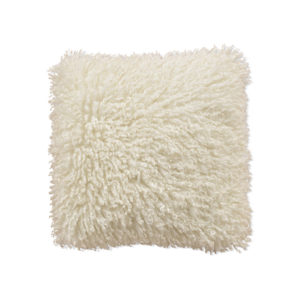 coussin octave fausse fourrure bouclee naturel blanc 45x45cm - Meilleures ventes