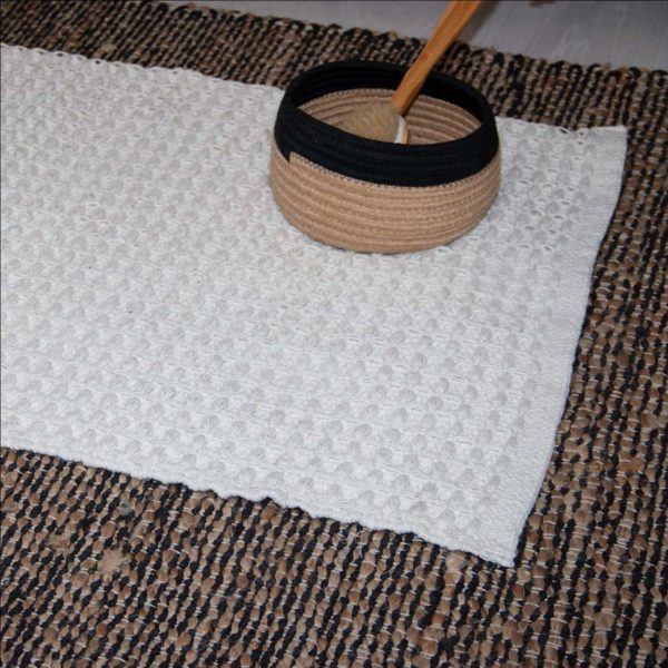 tapis bath ecru 2 - Tapis de bain 60x90 cm Ecru Bath