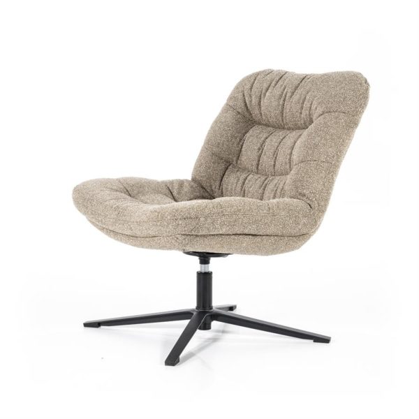 95581 1 - Fauteuil pivotant Danica Beige