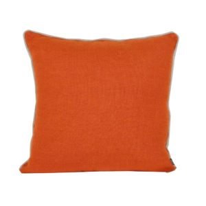 Coussin 45x45 lino orange collection lino 330 - Meilleures ventes