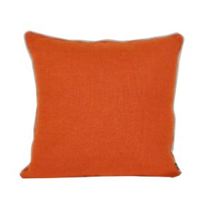 Coussin 45x45 lino orange collection lino 330 - Nouveaux produits