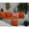Coussin orange 45x45 lino – Image 2