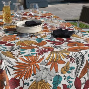 Nappe 250x150 lombock orange 1 collection lombok - Meilleures ventes