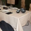 Nappe Beige 150 x 150 cm lino – Image 2