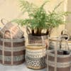Panier rond en jute marron Noyaan – Image 4