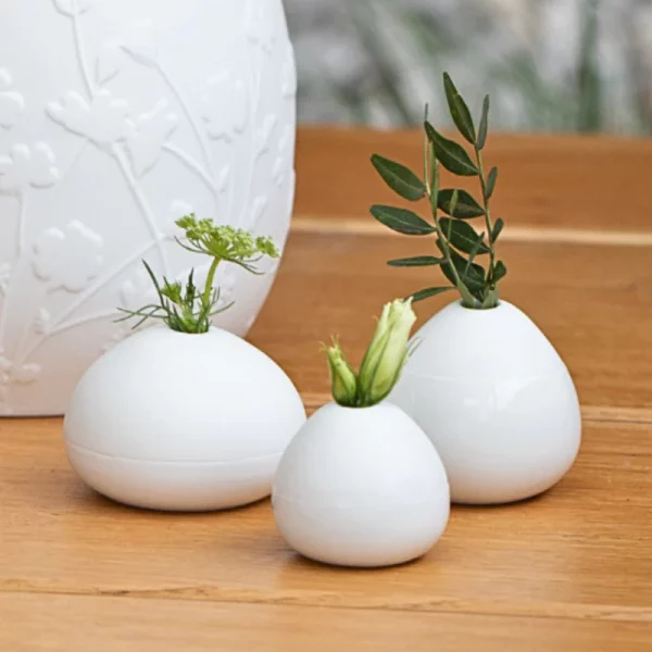 Lot de 3 mini vases porcelaine Räder