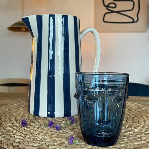 Pichet Rayures Bleu Marine – Image 2
