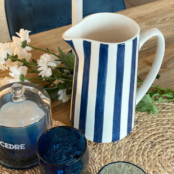 Pichet Rayures Bleu Marine – Image 3