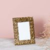 Porte photo feuilles dorées 10x15 cm – Image 2