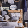 Sac coton Chambray rayé Beige French Port – Image 3