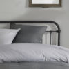 Parure de lit 220X240 bicolore gris foncé/blanc craie Capucine – Image 2