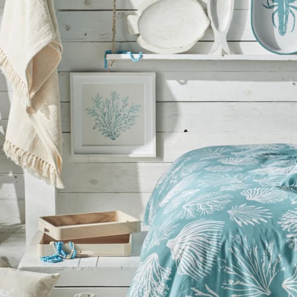 plateau metal homard xl beach house 4 1 - Plateau métal blanc Homard bleu Beach House