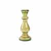 Bougeoir Jaune en verre transparent Caidas