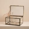 Boîte en verre couvercle arrondi