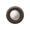 Miroir convexe feuilles bronze 18 cm Chehoma