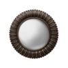 Miroir convexe feuilles bronze 23cm Chehoma