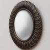 Miroir convexe feuilles bronze 23cm Chehoma – Image 4