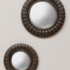 Miroir convexe feuilles bronze 18 cm Chehoma – Image 5