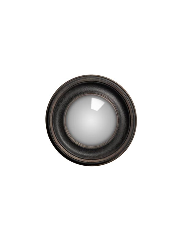 miroir convexe patine 23.5 cm 1 - Miroir convexe patine noire 23,5 cm Chehoma